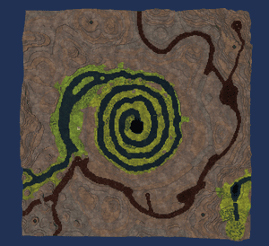 Helix Mountain icon from Timberborn